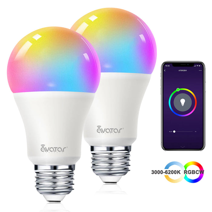 E26 Smart Light Bulb RGBCW 9W